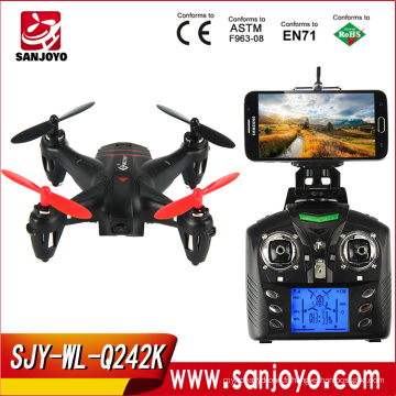 Meilleures ventes Mini drone WLtoys Q242 - K WIFI FPV 4 canaux 6 axes Gyro 2.4GHz RC Quadcopter avec 2.0MP HD caméra SJY-Q242K